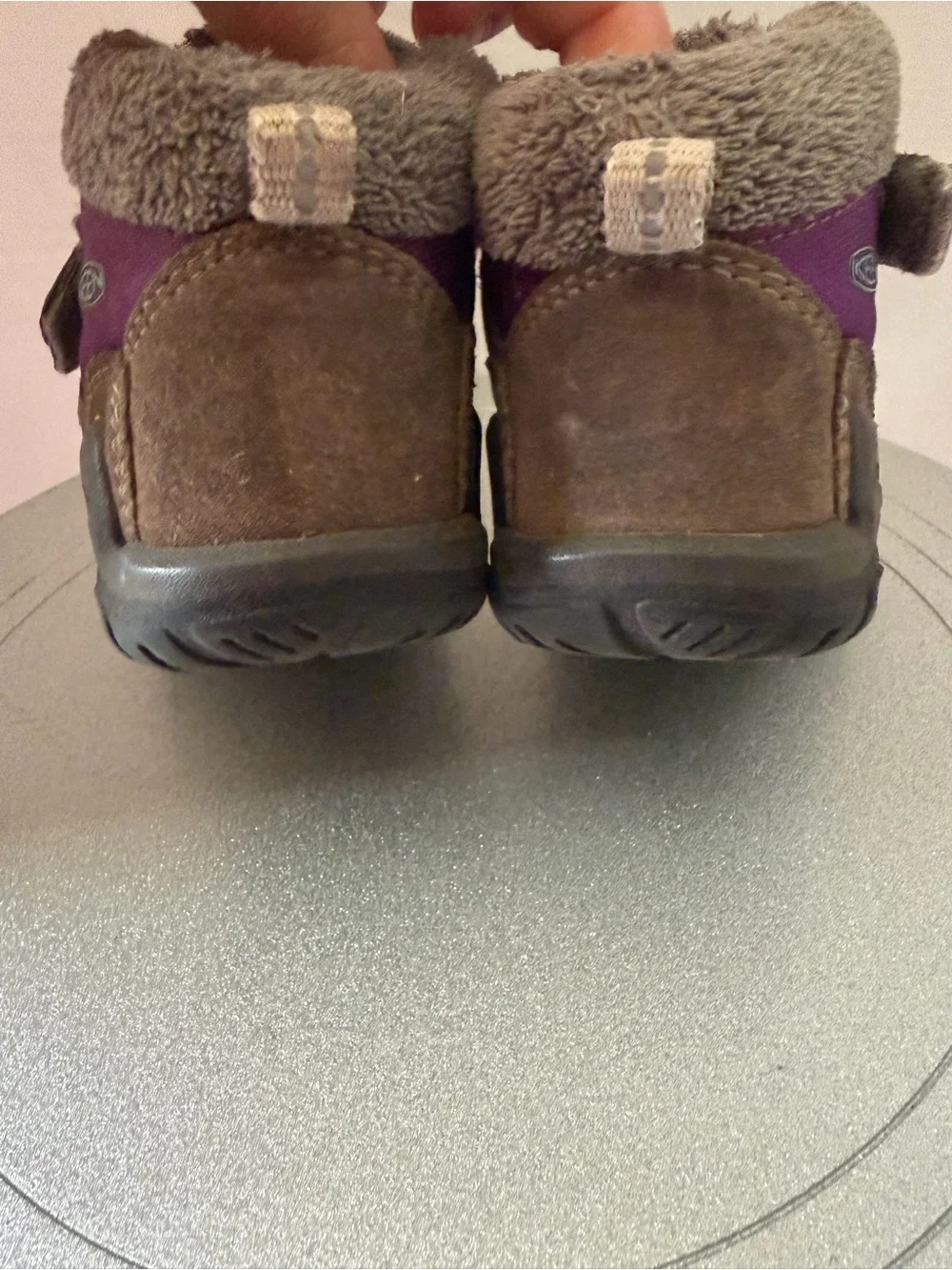 Keen knotch chukka mid High insulated boots size infant 5 Purple/Grey ColorWay